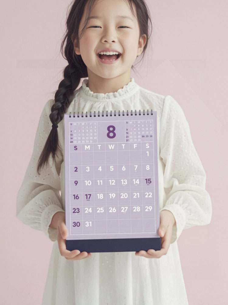 1+1 2026년달력 26년 레트로 B5탁상달력 책상 메모켈린더 음력 절기 내년 업무카렌다