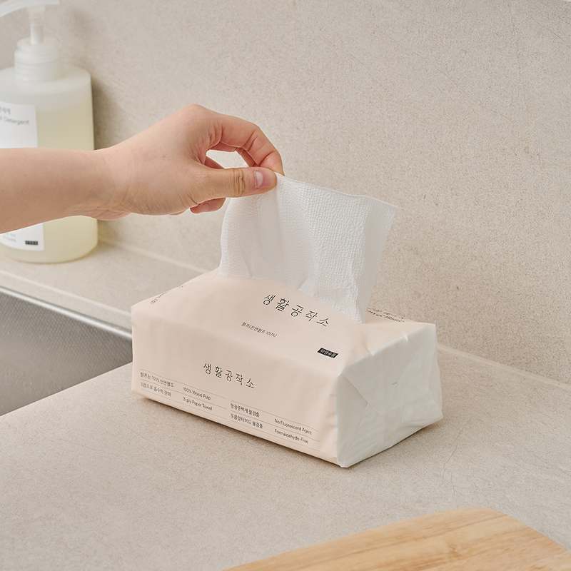 일상에서 유용하게 쓰는 뽑아쓰는 키친타올, 100매 9개 세트 추천!