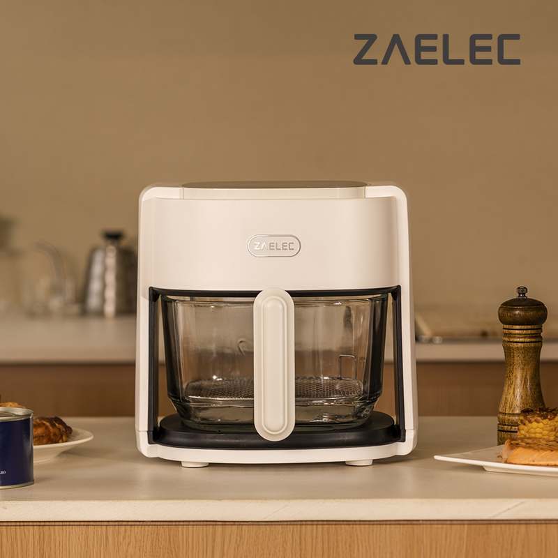 가정에서 간편하게 사용하는 글라스 에어프라이어, 4.5리터 유리 바스켓으로 더 건강하게!