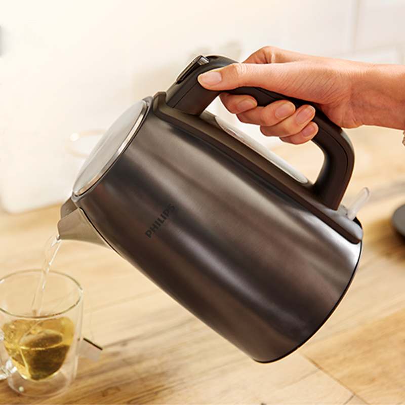 가볍고 넉넉한 용량의 무선 스테인리스 전기포트, 커피 타임이 더 즐거워져요!