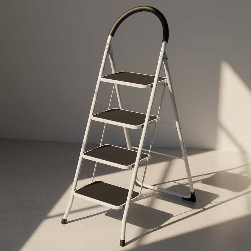 집에서 간편하게 사용하는 접이식 사다리, 안전하고 튼튼하게!
