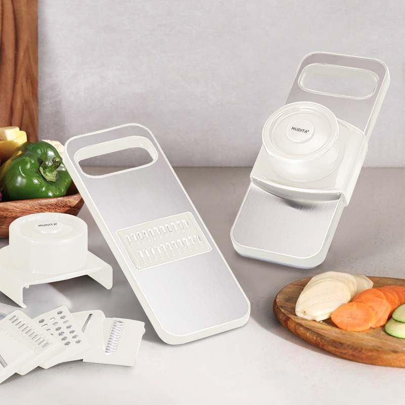 냉장고 속도와 손쉬운 채썰기! 무디타 스텐 채칼 세트로 간편하게