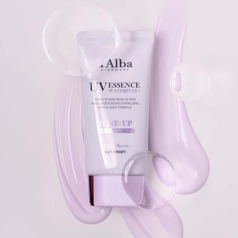 쉽고 가볍게 피부 톤을 밝혀주는 퍼플 선크림 추천!