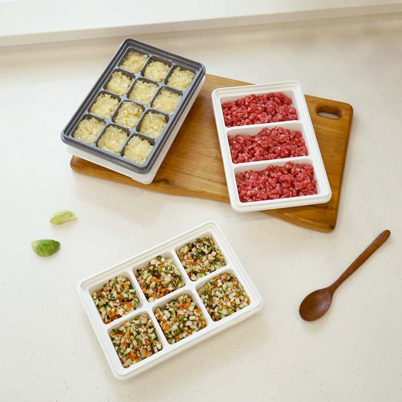 아이들의 이유식을 깔끔하게 정리하는 방법, 스카이락 점보2호 이유식 큐브 보관용기