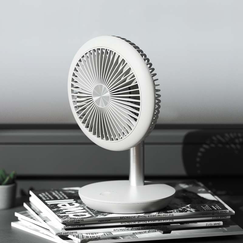 가볍고 편리한 무선 선풍기, 데스크 위에 딱 좋아요!