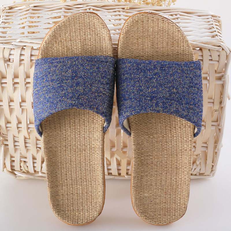 집에서 편하게 신는 린넨 소재의 여름 실내화, 소음 걱정 끝!