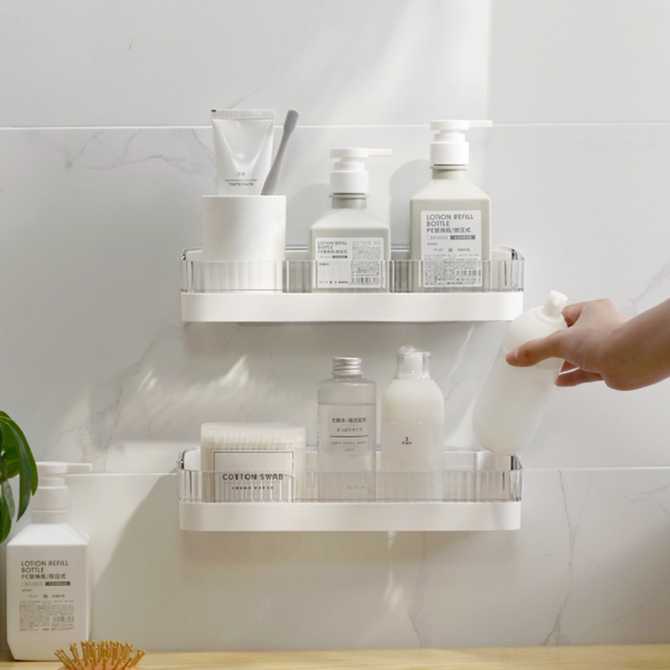 쉽고 깔끔하게 욕실 정리, 무타공 욕실 선반 추천