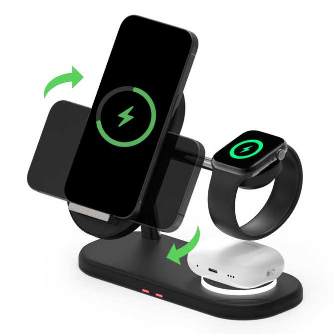 아이폰과 갤럭시 모두 충전 가능한 3in1 무선 충전 거치대, 어떤 점이 좋을까?