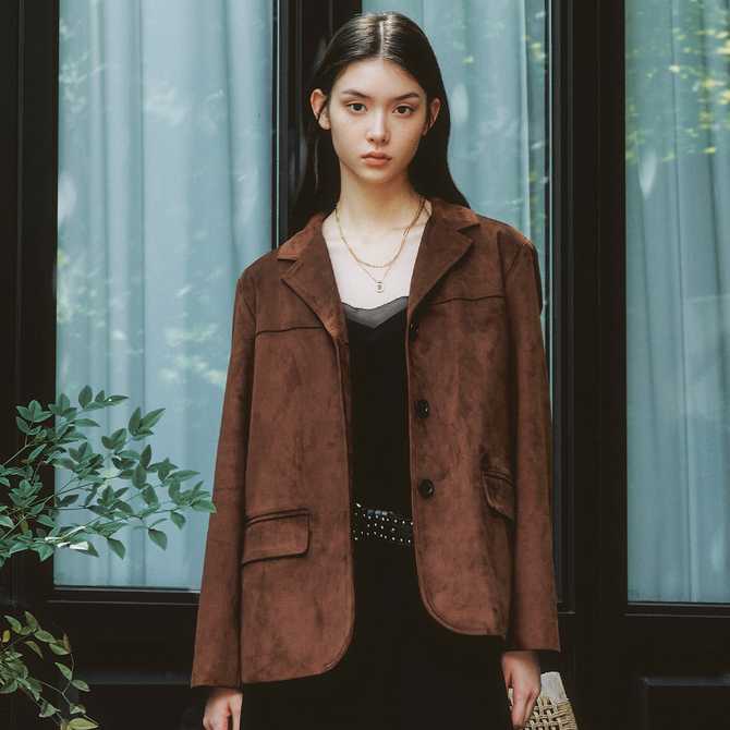 편하게 입기 좋은 페이크 스웨이드 자켓, 로엠 제품 소개