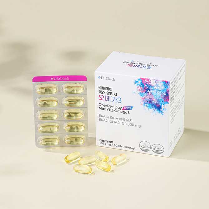 일상에서 간편하게 챙기기 좋은 오메가3, 닥터체크 원퍼데이 맥스 알티지 소개