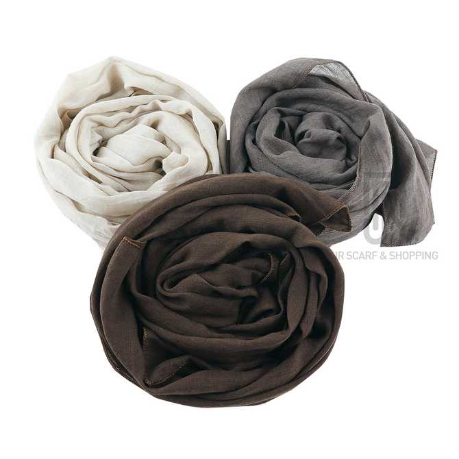 봄과 가을에 딱인 면 무지 거즈 스카프, 쉽게 연출하는 방법 알려드릴게요