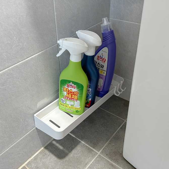 쉽고 깔끔하게 욕실 정리, 무타공 욕실선반거치대 추천