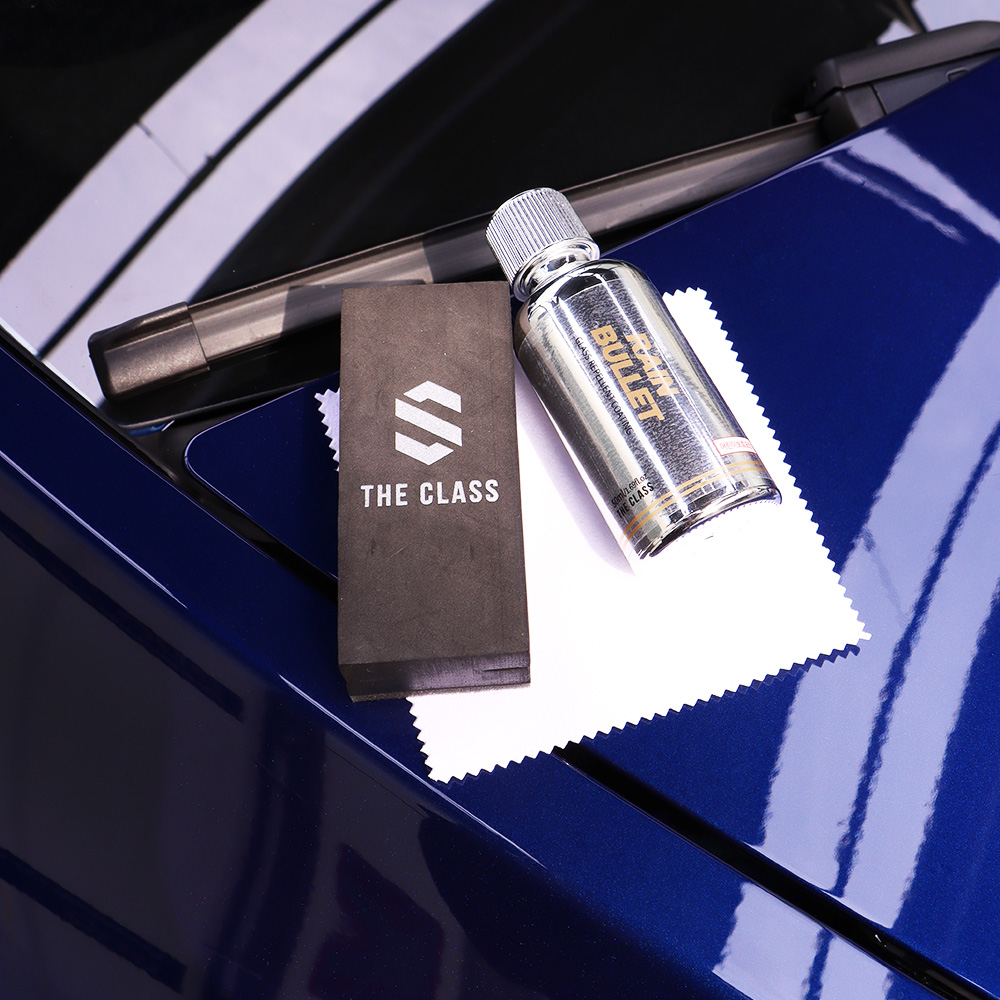 차량 유리창에 광택과 방수 효과를 동시에! 더클래스 유리 발수코팅제 소개