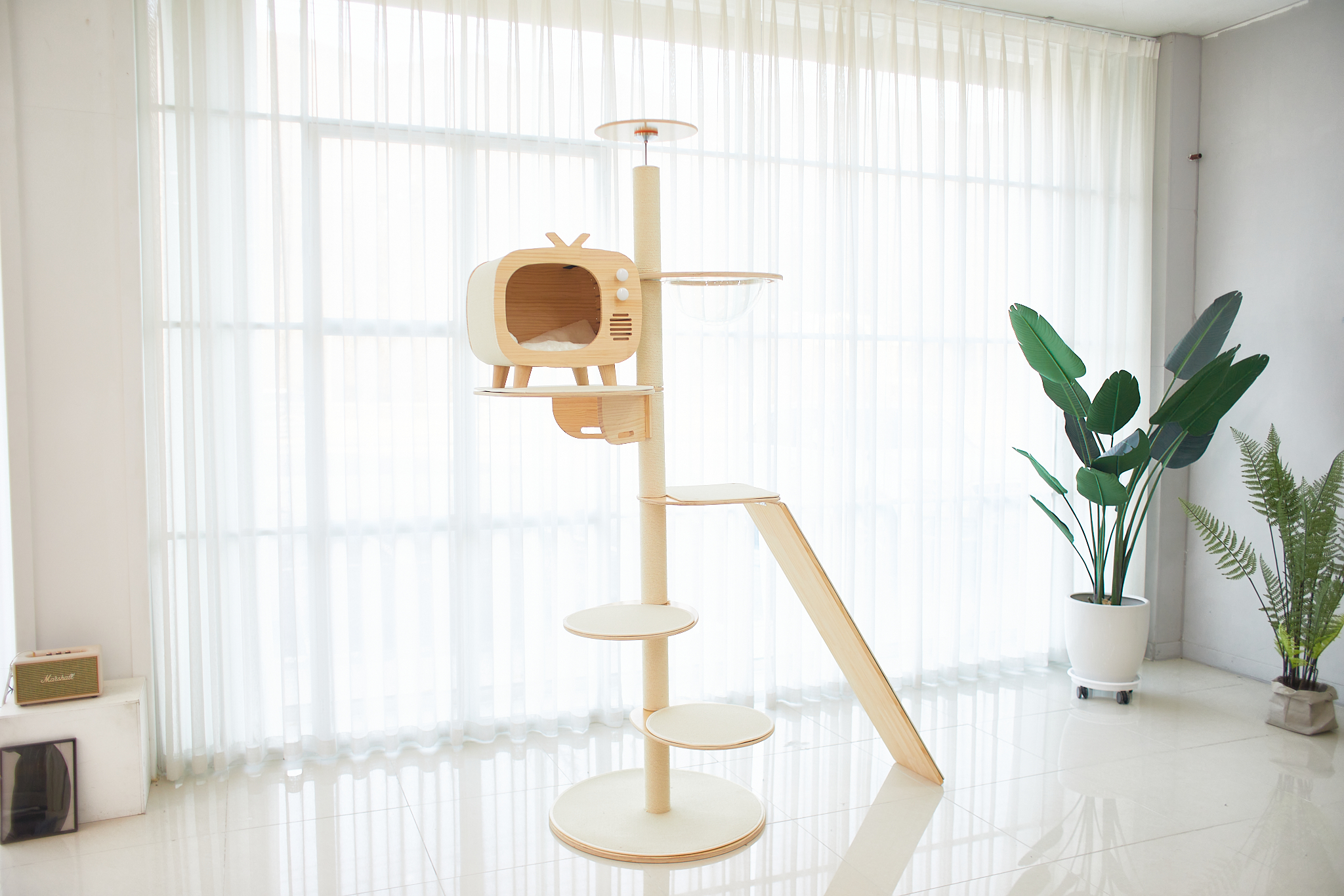 고양이들이 좋아하는 가르르 오로라 캣타워, 집에서도 쉽게 설치해보세요!