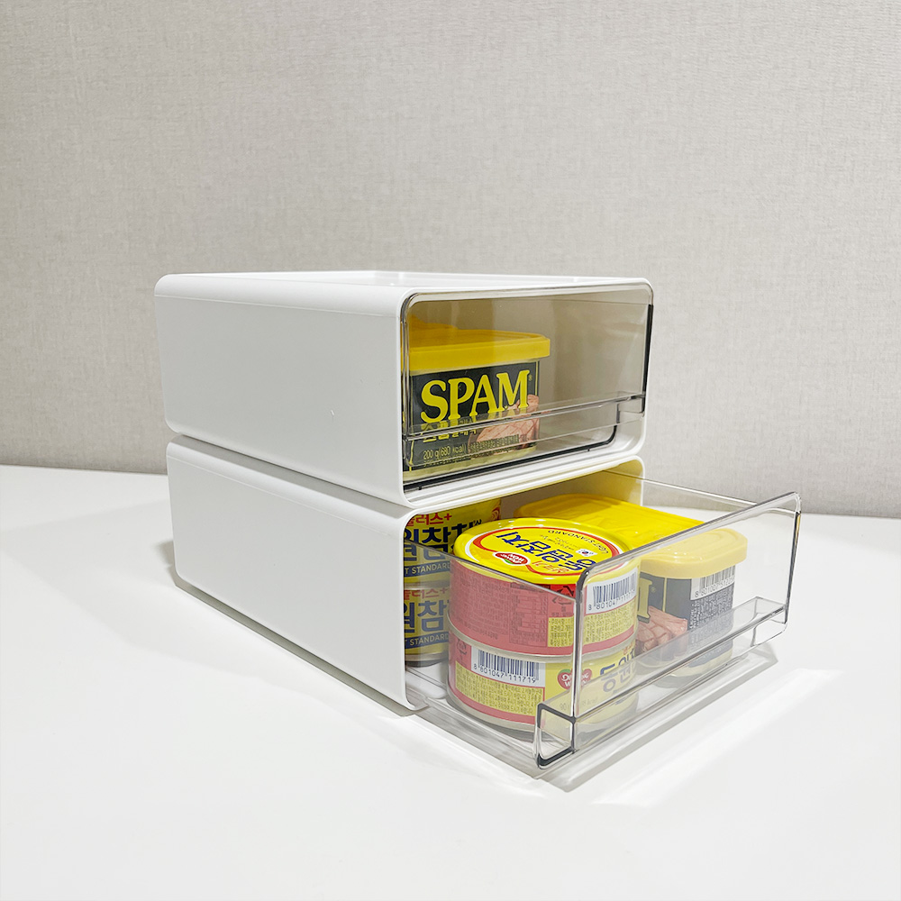 집안 정리의 필수템! 투명 서랍형 수납함으로 깔끔하게 정리하세요