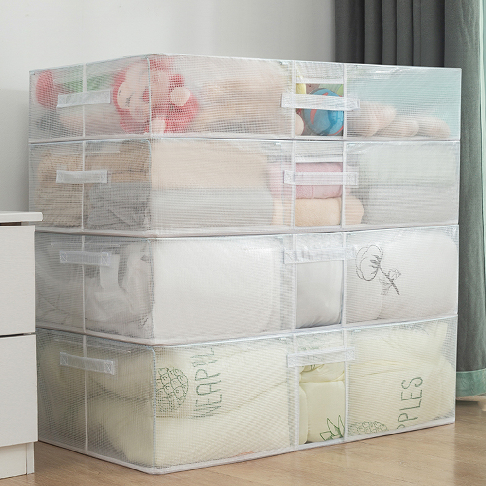 침대 아래 공간 활용! 이불 정리와 수납이 쉬워지는 언더베드 수납함