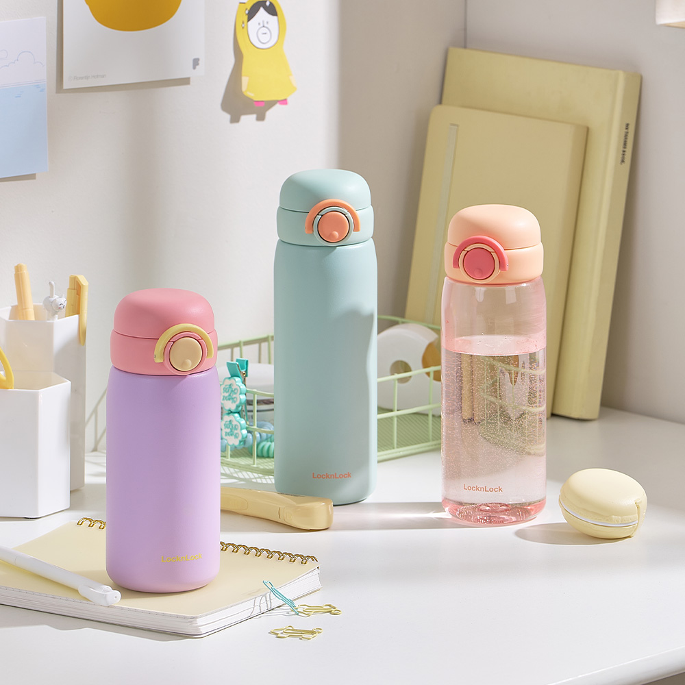 아이들이 좋아하는 귀여운 원터치 텀블러, 안전하고 편리하게 사용하세요!