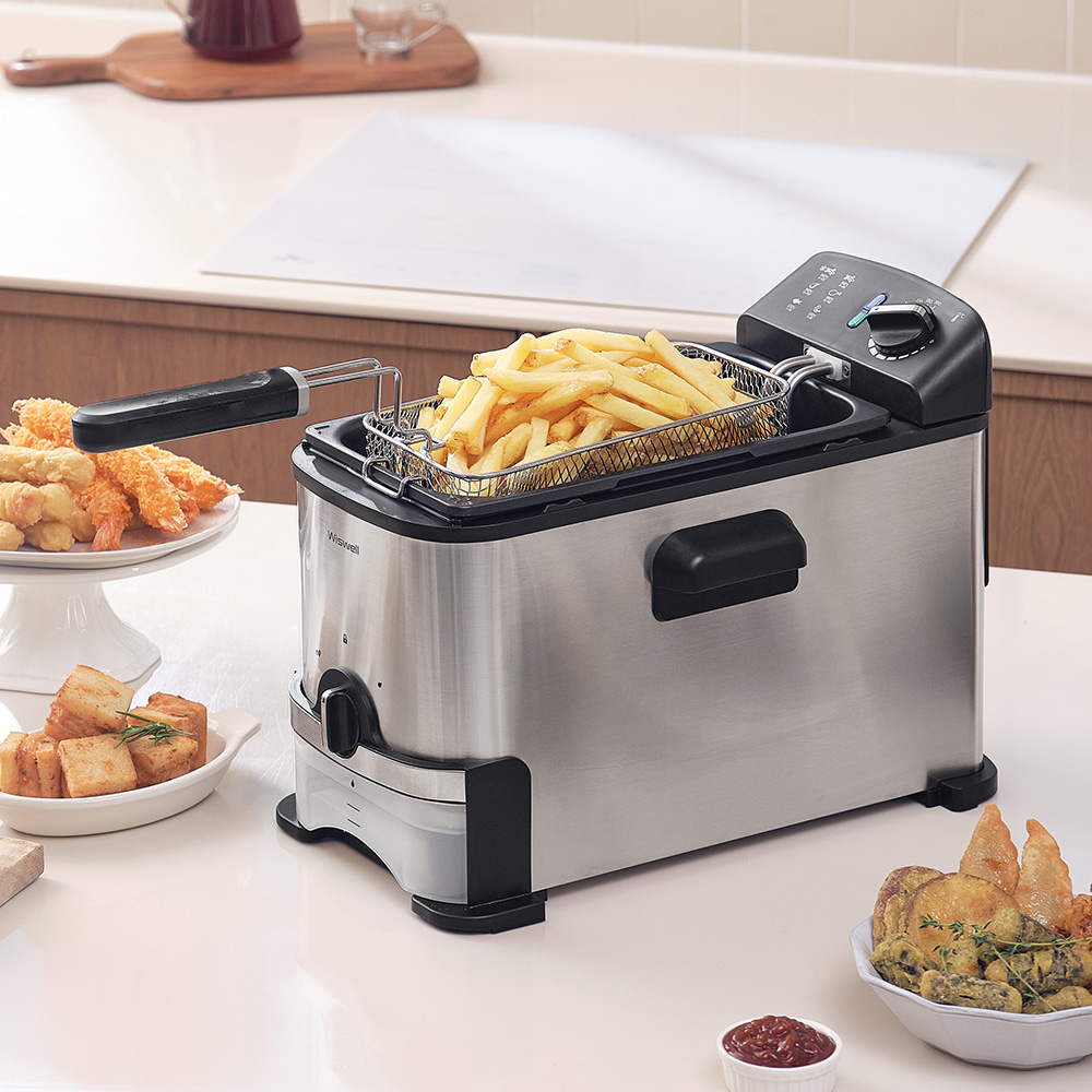 가정에서 간편하게 사용하는 튀김기, 위즈웰 세이브 3리터 기름 분리기
