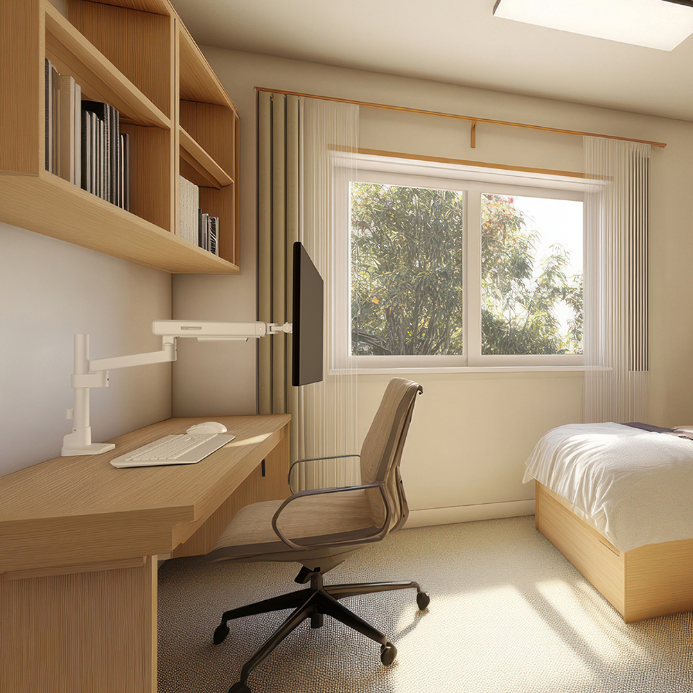 쉽고 편하게 사용하는 싱글 모니터 거치대, 카멜마운트 MSS2P 폴타입 이지밸런스