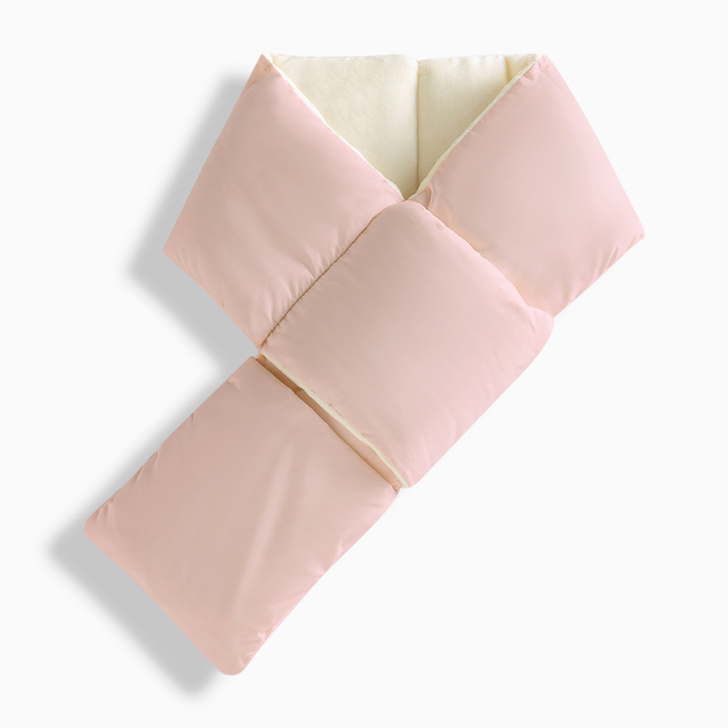 가볍고 따뜻하게, 짧은 미니 기모 패딩 목도리로 겨울 스타일 완성!