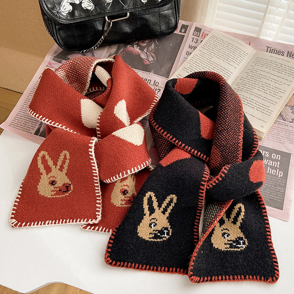 포근하고 귀여운 여자 울 목도리, 미니 숏 니트 머플러 추천!