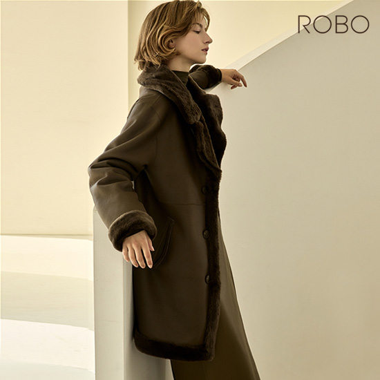 편하게 입기 좋은 스페인산 리버시블 하프 무스탕 코트 추천