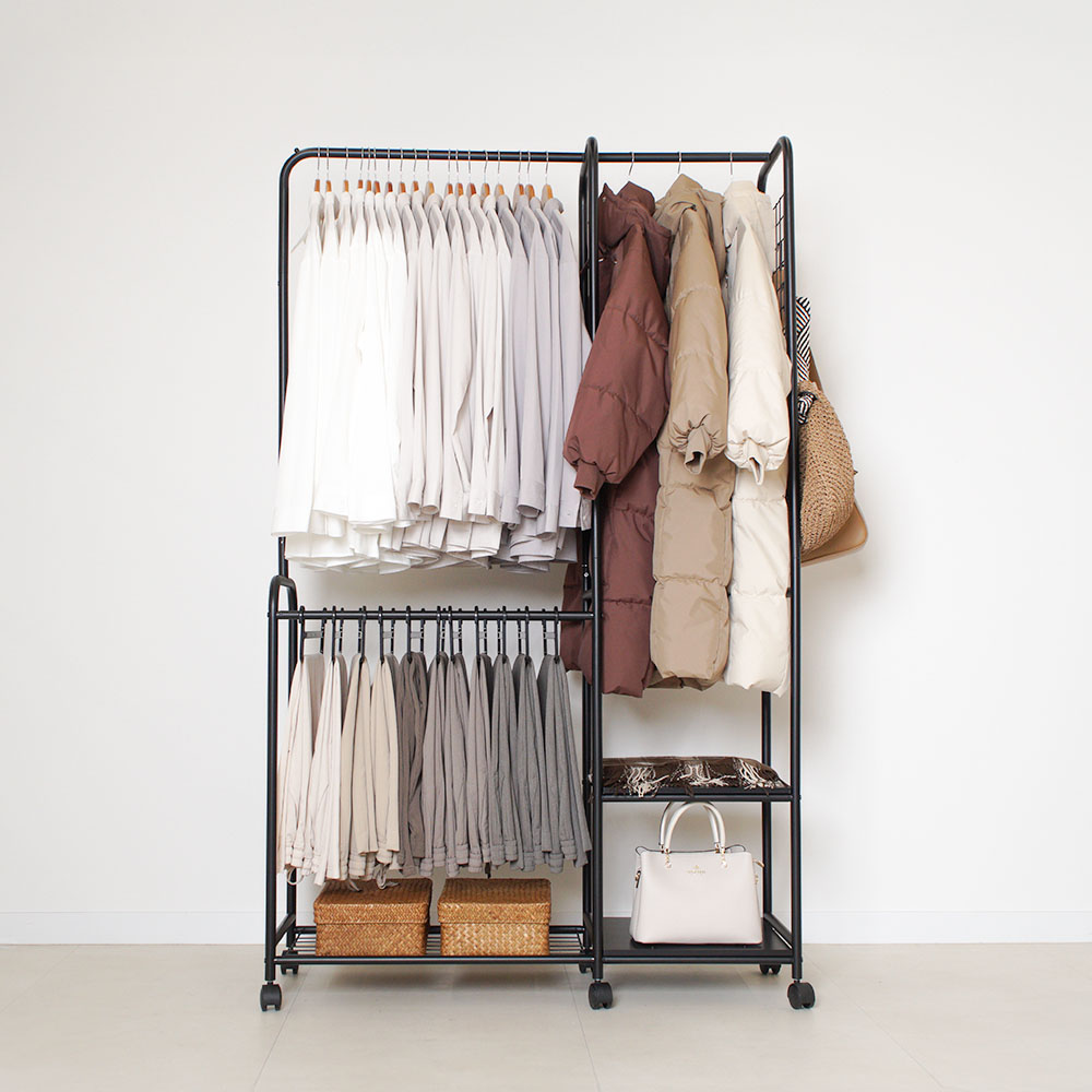 이동이 편한 옷걸이 스탠드, 확장형 드레스룸 추천!