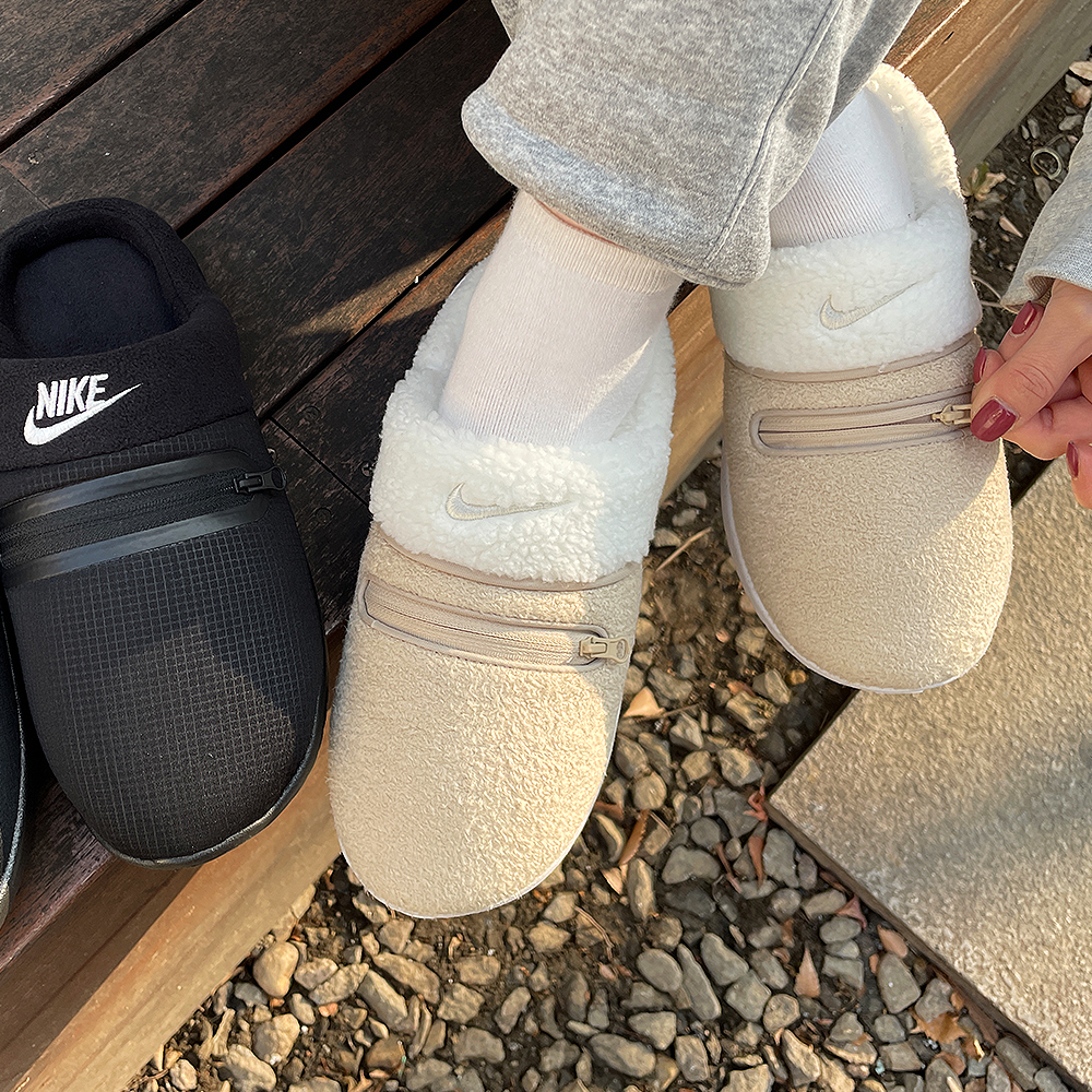 겨울철 따뜻하게 신을 수 있는 나이키 털 슬리퍼 추천해요!