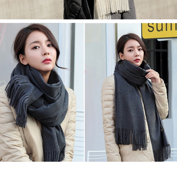 포근하고 세련된 양면 머플러, 여자 목도리로 따뜻한 선물하기 좋아요!