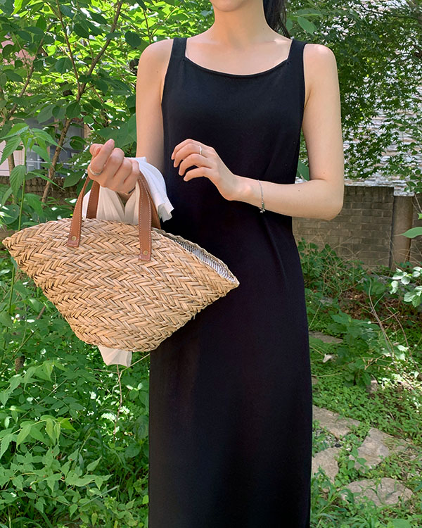 더운 여름날 시원하게 입기 좋은 고급 니트 롱 원피스 추천