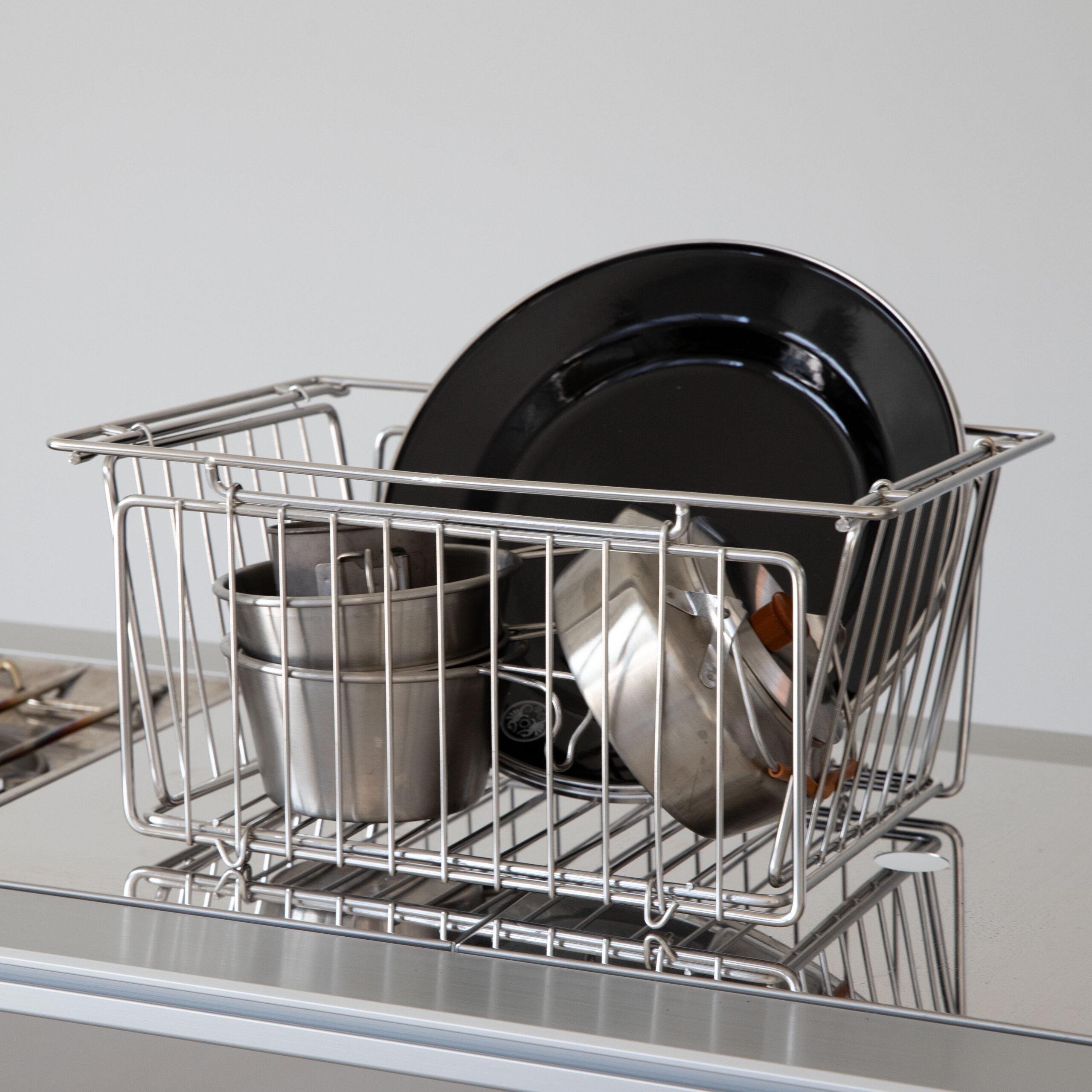 캠핑용 스텐 와이어 바구니, 스노우피크와 호환되는 폴딩 바스켓 추천!