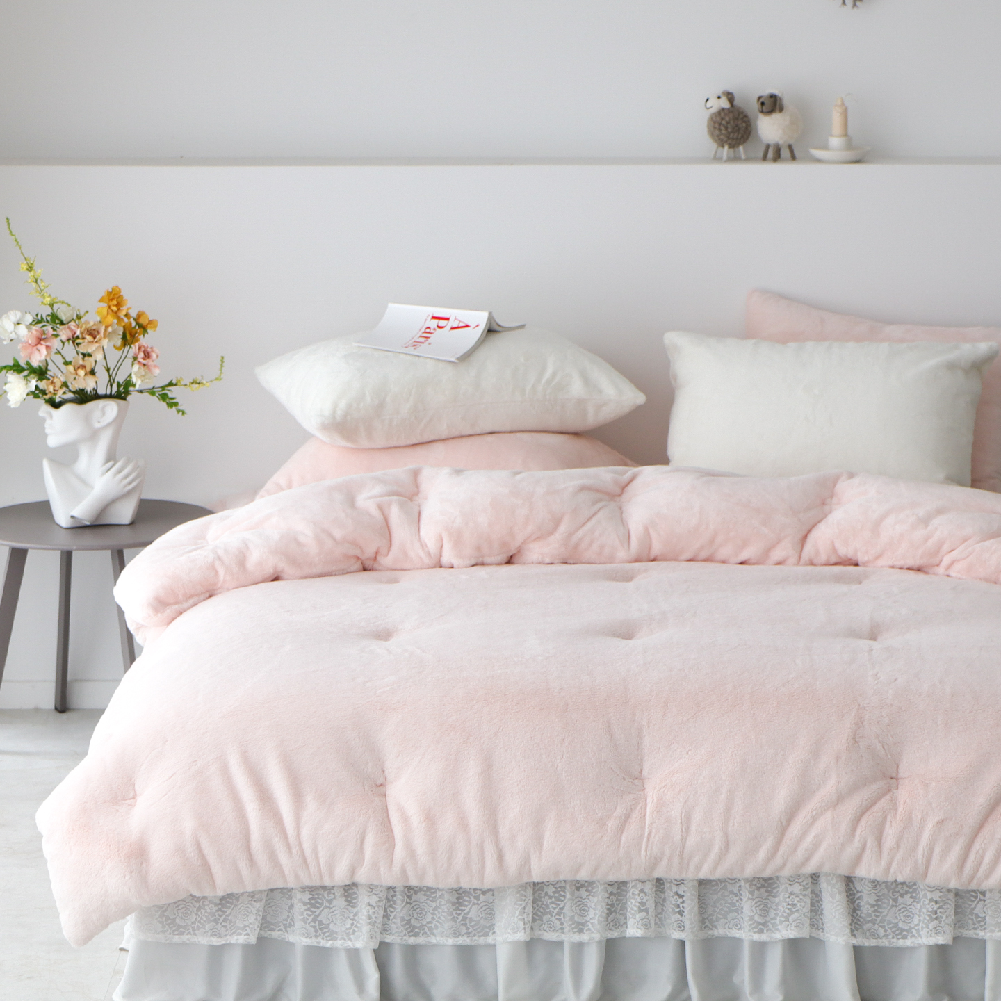 포근하고 따뜻한 겨울용 극세사 이불, 노스베어 프리미엄 라셀 10mm 장모 차렵이불 추천!