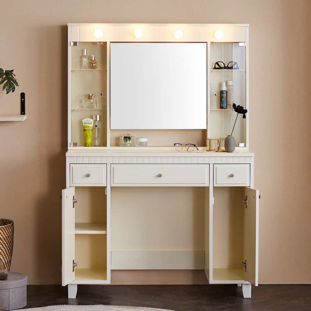 집에서도 쉽게 꾸밀 수 있는 미카엘 LED 조명 화장대 추천