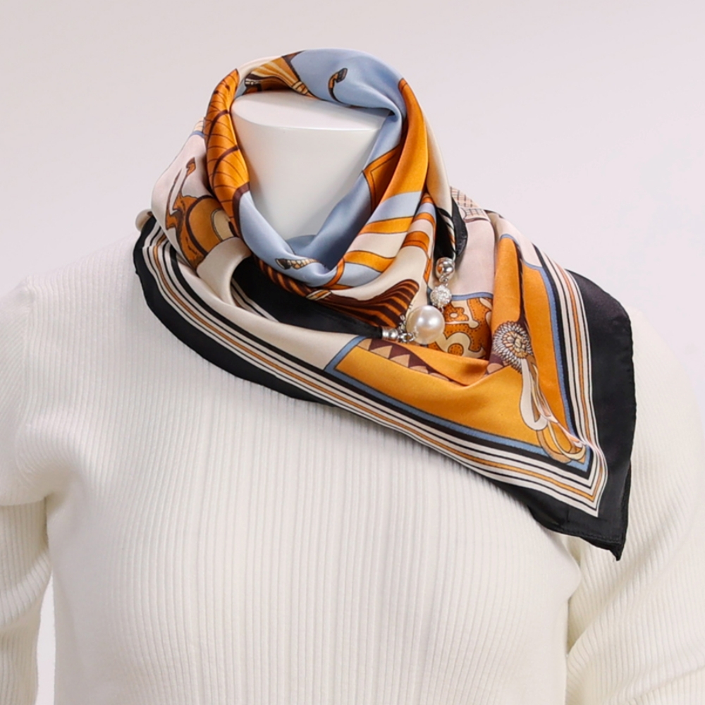 친근하게 즐기는 앙드레김 실크핏 진주링 스카프 3종 세트 소개