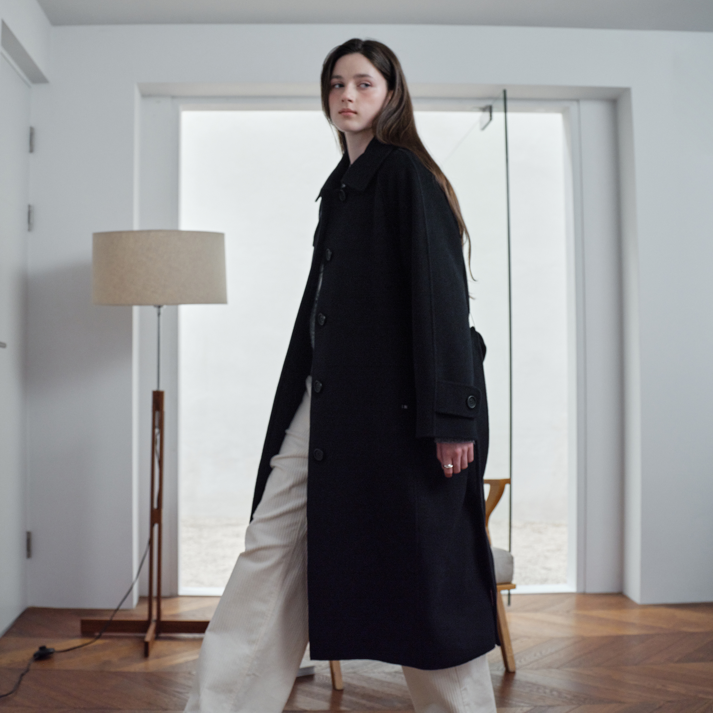 포근하고 세련된 울 캐시 발마칸 롱코트, 이렇게 입어보세요!