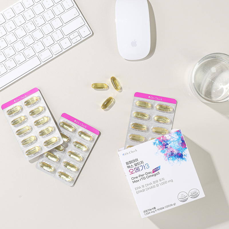 일상 속 건강 챙기기! 닥터체크 원퍼데이 맥스 알티지 오메가3 소개