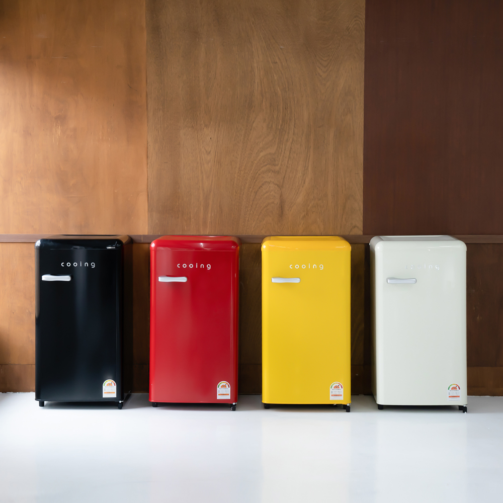 작고 귀여운 레트로 냉장고, 집이나 사무실 어디든 딱 좋아요!