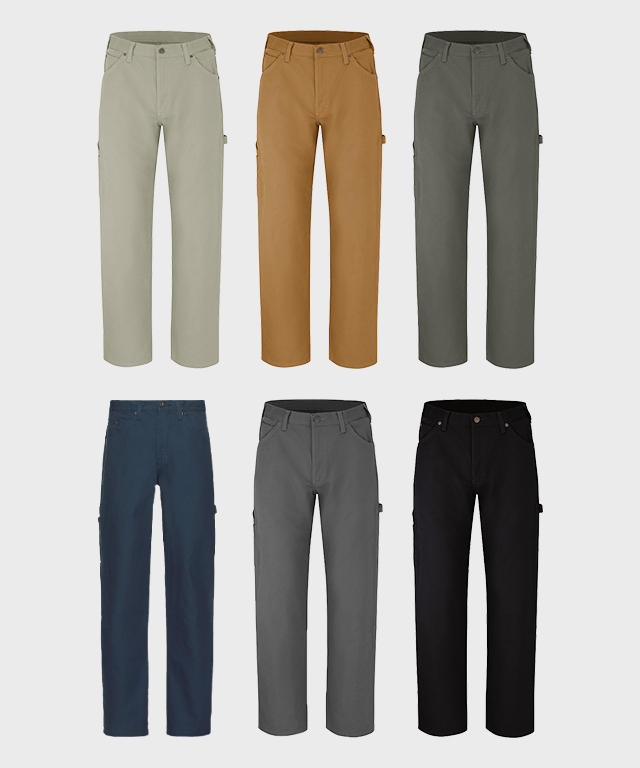 편하게 입기 좋은 루즈핏 워크 팬츠, 디키즈 카펜터 스타일로 만나보세요!