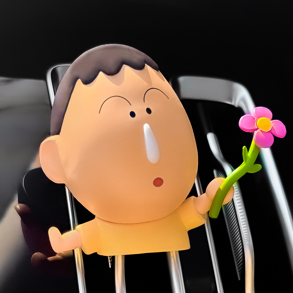 귀엽고 실용적인 짱구 차량용 디퓨저로 자동차 인테리어 업그레이드하세요!