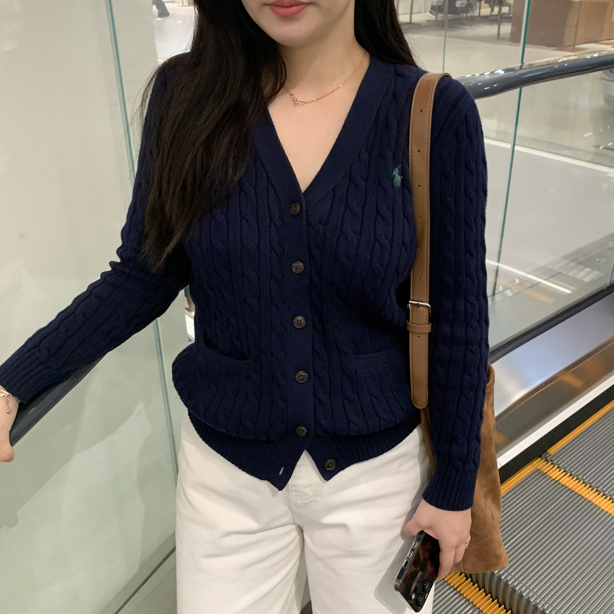 편안하게 입기 좋은 폴로 랄프로렌 가디건, 보이즈 브이넥 꽈배기 니트 추천!