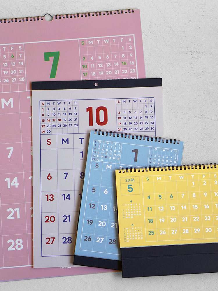 2026년 벽걸이 달력, 복고풍 디자인으로 새해를 맞이하세요!