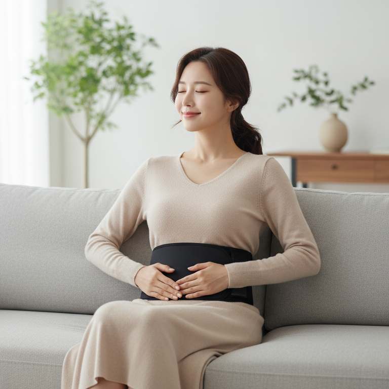 집에서도 간편하게 허리와 배를 따뜻하게! 무선 온열 찜질기로 편안한 하루 보내세요