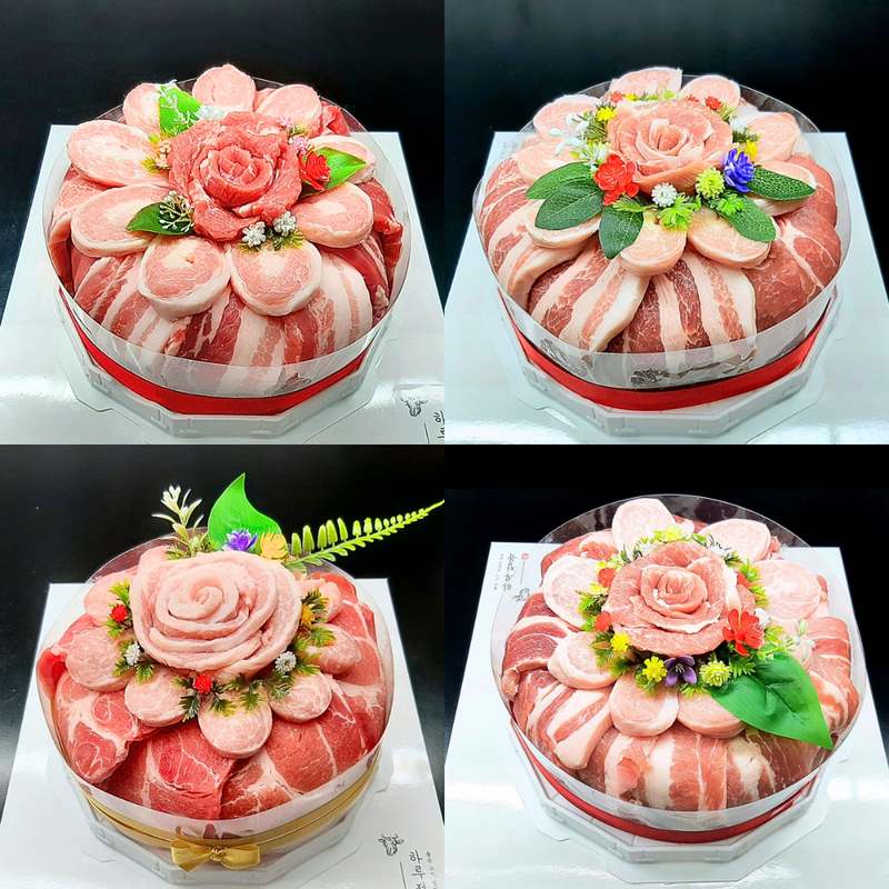 가족과 함께 즐기는 특별한 한우 선물, 고기케이크로 마음을 전하세요