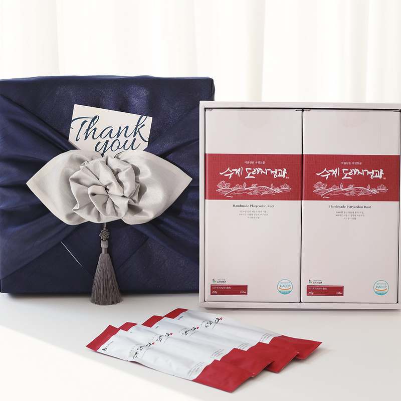 명절 선물로 딱 좋은 국산 수제 도라지정과, 정성 가득한 한과 선물 세트