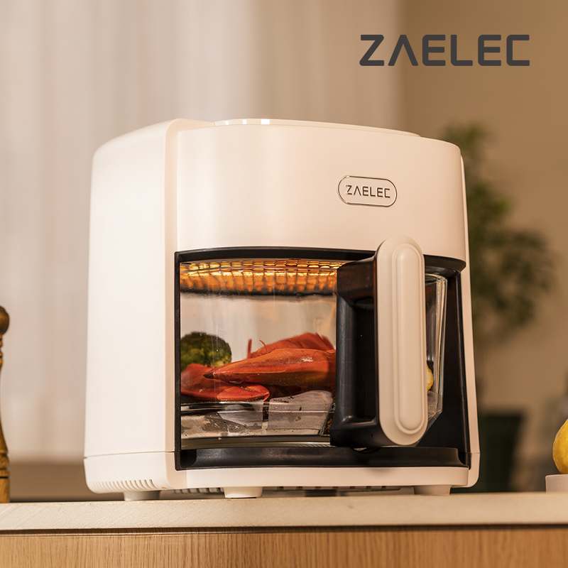 가정에서 간편하게 사용하는 글라스 에어프라이어, 4.5리터 유리 바스켓으로 더 건강하게!