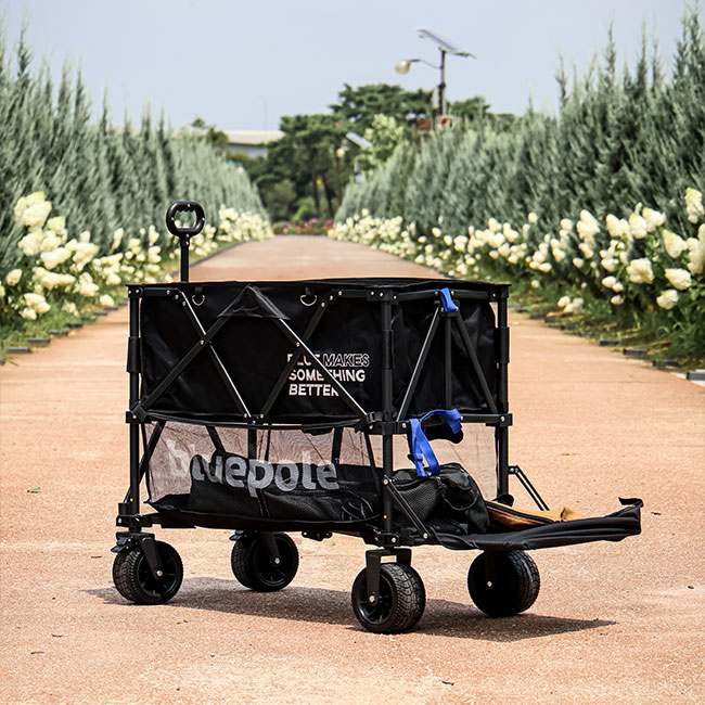 캠핑이나 야외 활동에 딱! 접이식 이동식 수레로 편리하게 이용하는 방법