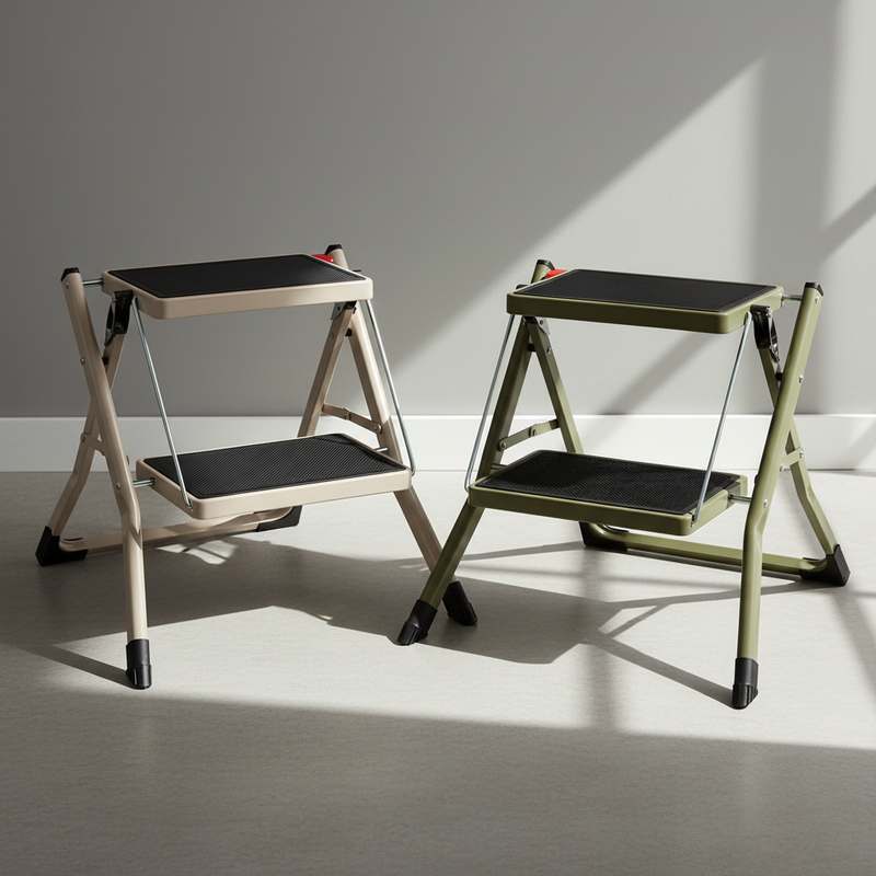 집에서 간편하게 사용하는 접이식 사다리, 안전하고 실용적이에요!