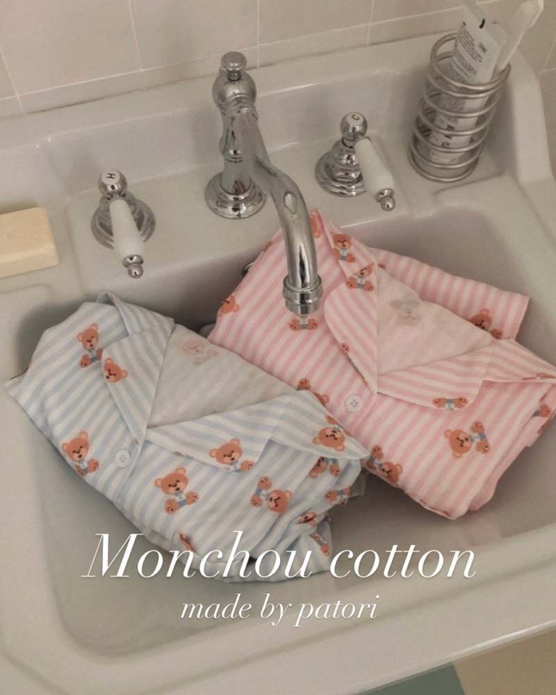 편안한 밤을 위한 곰돌이 반팔 파자마 세트, 커플용 빅사이즈 추천!