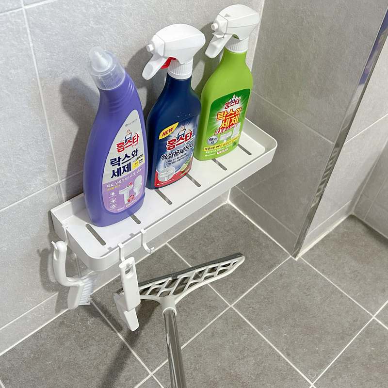 쉽고 깔끔하게 욕실 정리하는 방법, 작은 선반 하나로 해결하세요!