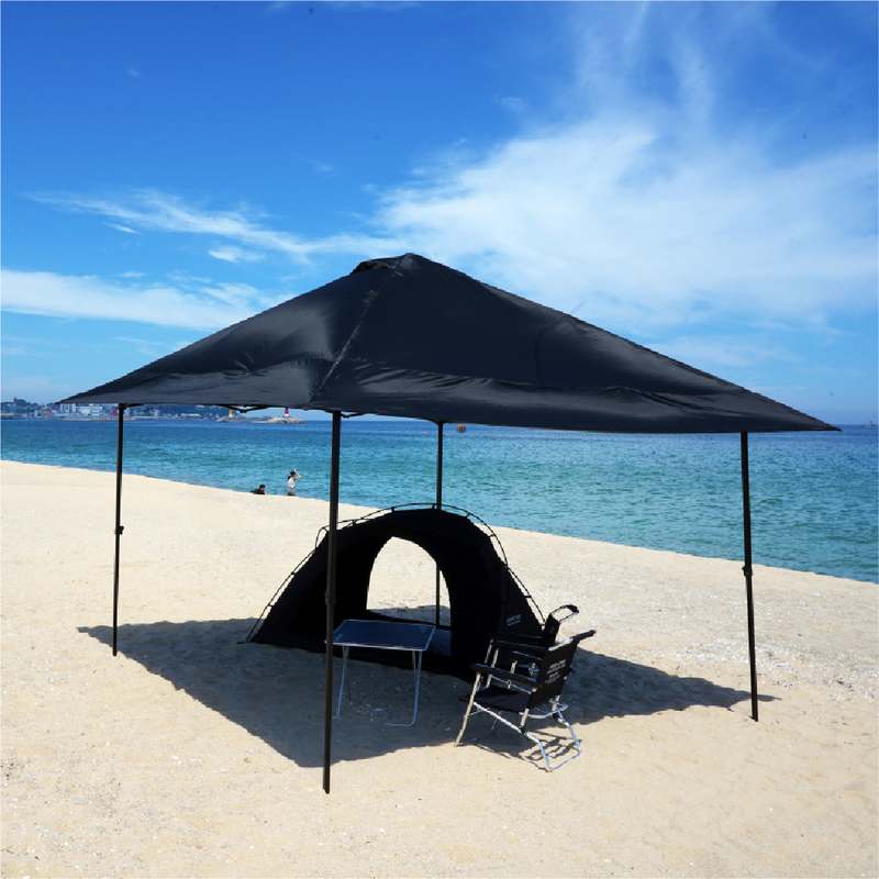 가볍고 튼튼한 캐노피 텐트, 캠빌 사갓 3M 블랙 에디션으로 준비하세요!